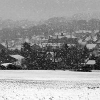 Le village et son manteau de neige